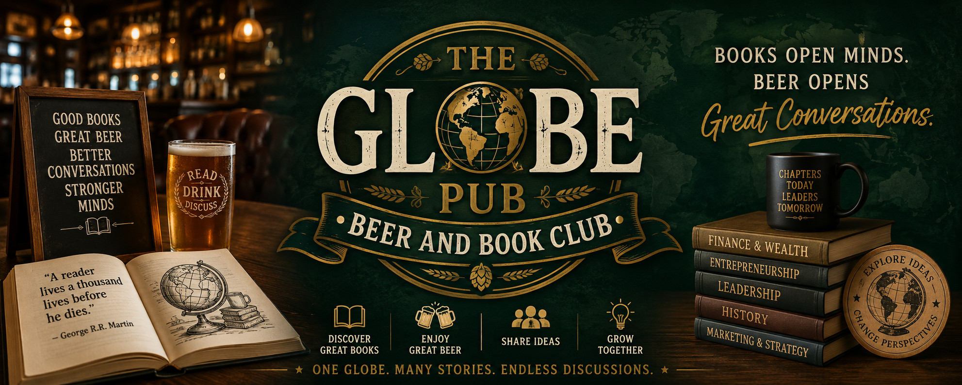 The Globe Pub Beer And Book Club cover image