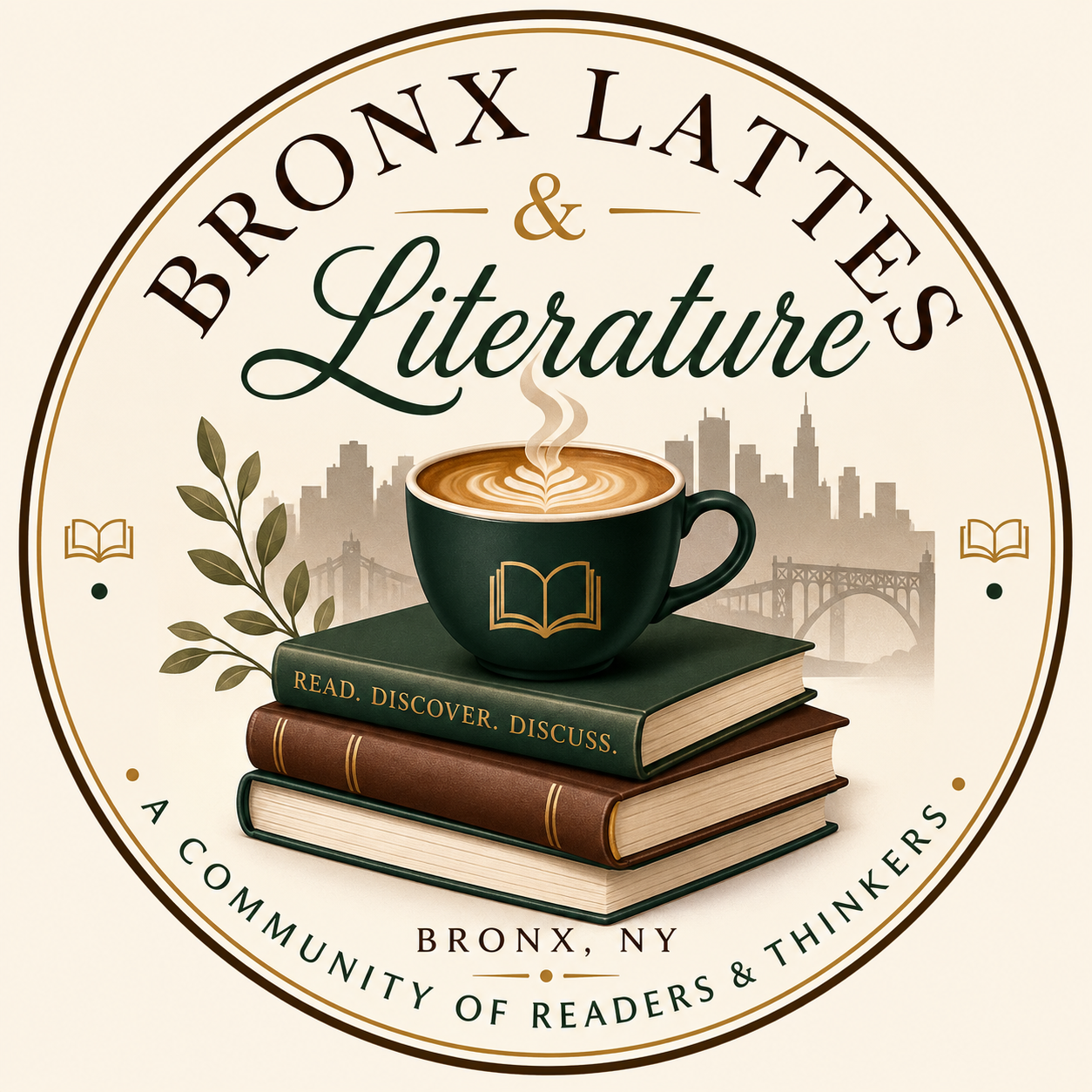 Bronx Lattes and Literature logo