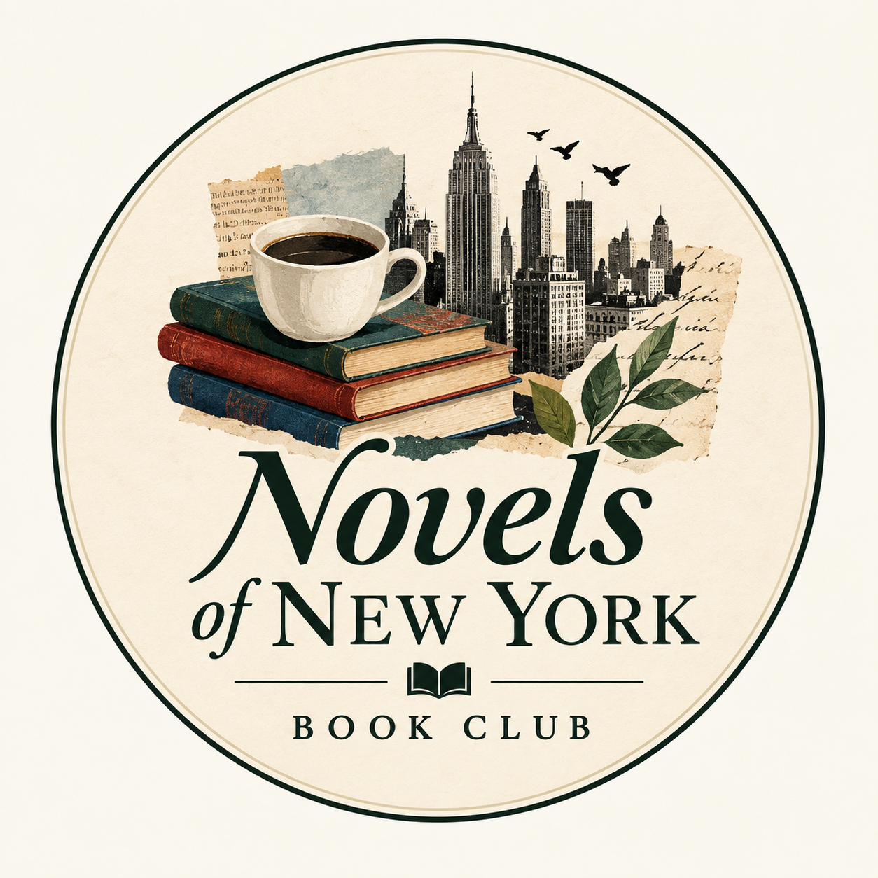 Novels of New York Book Club logo