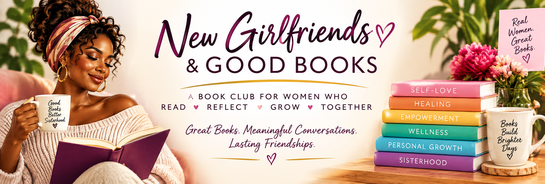 New Girlfriends & Good Books women's book club cover image