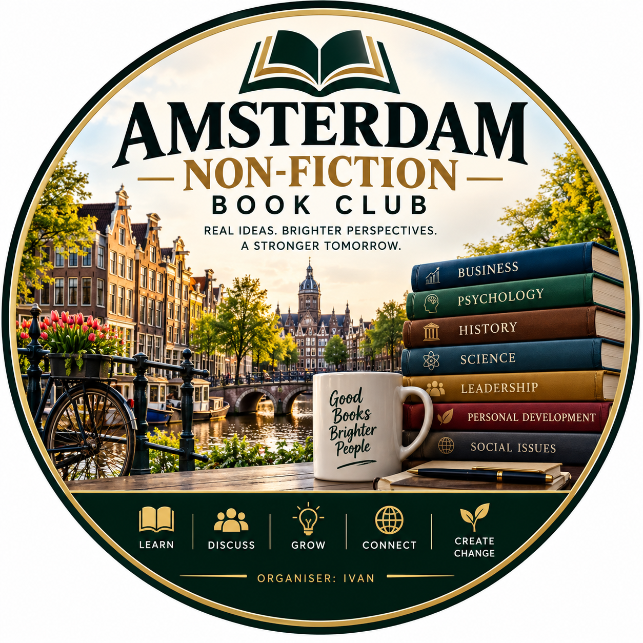 Amsterdam Non-fiction Bookclub logo