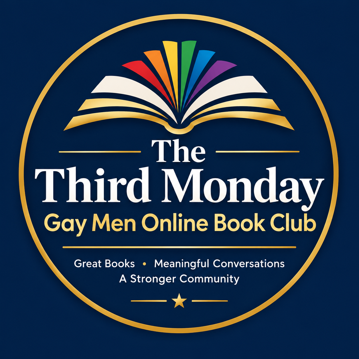 The Third Monday Gay Men Online Book Club logo