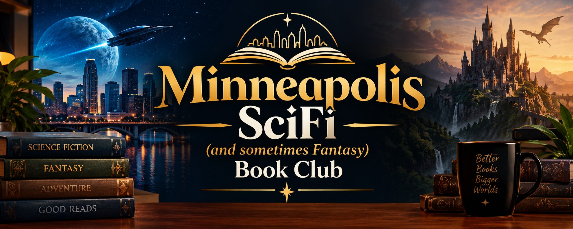 minneaoplis scifi (and sometimes fantasy) book club cover image
